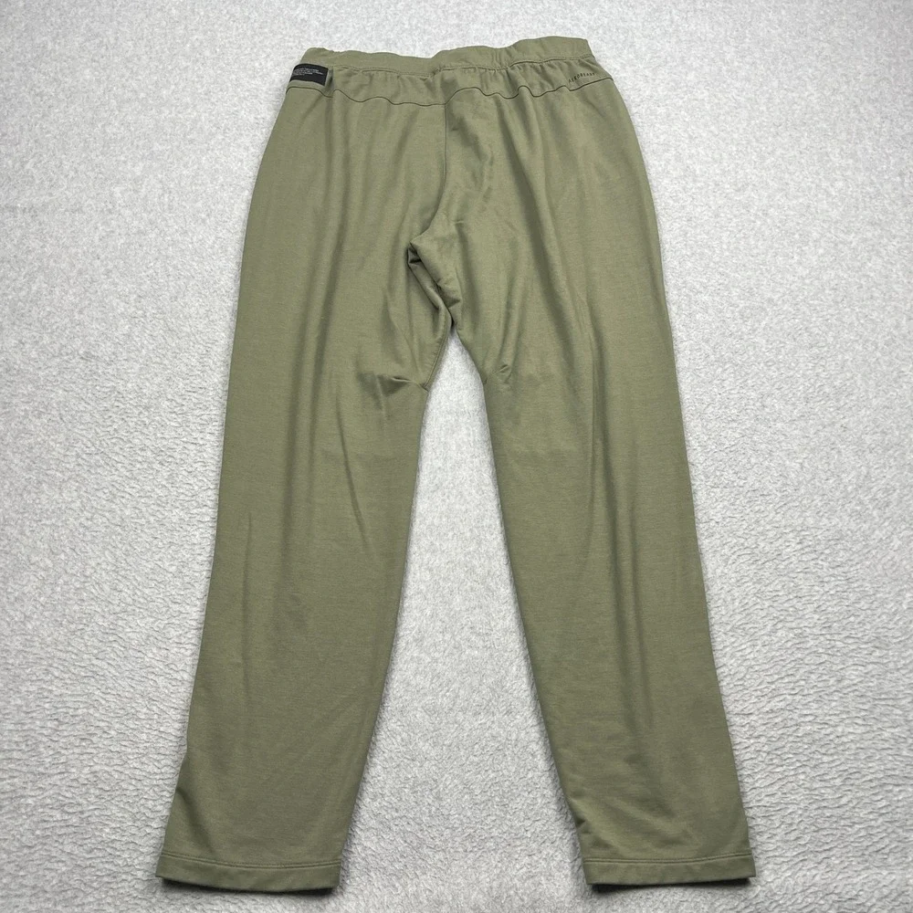Adidas Urban Global Jogger Pants Mens Large Green Tapered Ankle Zip Stretch Gym